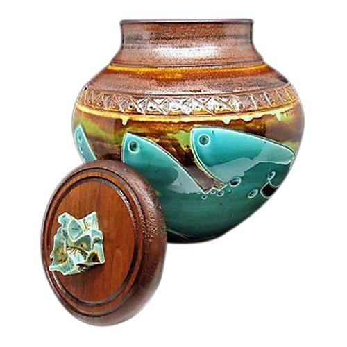 Sea Green Funeral Urn